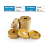 Rectifieuse diamantée rainurée à sec sous vide à bord droit