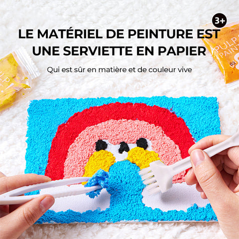 Peinture de texture à la pulpe