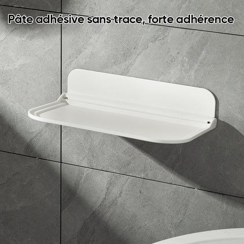 Bâton d'étagère flottante en plastique pliable