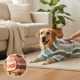 Peignoir de bain de luxe en microfibre pour chien