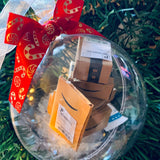 Boule transparente de décoration de sapin de Noël