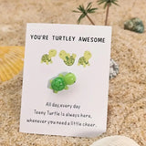 Tortue minuscule porte-bonheur