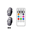 8 couleurs de lumières LED sans fil avec télécommande