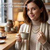 Collier en acier inoxydable à chaîne torsadée