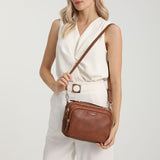 Grand sac en cuir souple quotidien pour femme