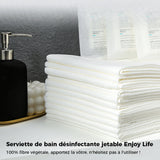 Serviette de bain désinfectante à usage unique