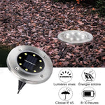 Lampe solaire LED pour le sol