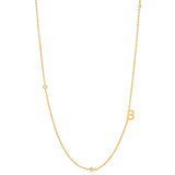 Collier à diamants avec lunette pour les initiales