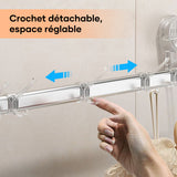 Porte-serviettes à ventouses