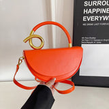 Sac à main pour femme, couleur unie, tendance