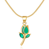 Ensemble de bijoux fleur de tulipe douce