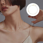 Collier croisé avec perles