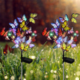 Lampes solaires papillon pour jardin