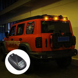 Luz estroboscópica RGB para techo de coche solar