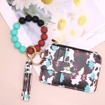 💖 Portefeuille porte-clés en silicone tendance