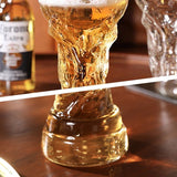 Verre à bière style trophée de football
