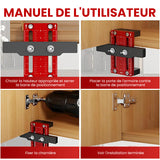 Positionneur d'installation de porte d'armoire