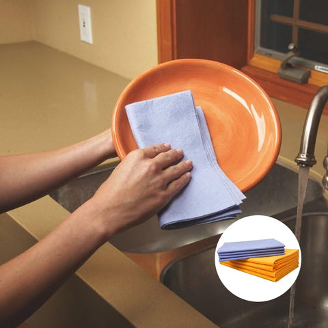Serviettes de nettoyage absorbantes multi-usages non tissées (8pcs)