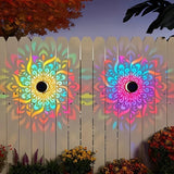 Lampe Murale Solaire à Projection Mandala