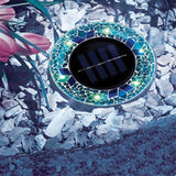 Lampes solaires à disque mosaïque