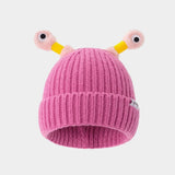 Chapeau en laine Petit monstre phosphorescent