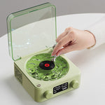 Veilleuse Retro Vinyl Player Enceinte Bluetooth