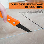 Outils spéciaux pour nettoyer les joints de briques