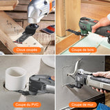 Lames d'outils oscillants à bord incurvé (20 PCS)