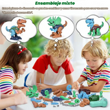 Juguete de construcción de dinosaurios para niños