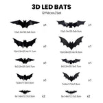Décoration LED Chauve-Souris 3D