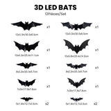 Décoration LED Chauve-Souris 3D