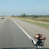 Ornement de capot de tireur d'élite de crâne de cow-boy