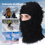 Masque en tricot farfelu