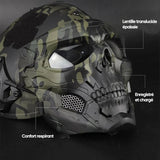 Masque de casque d'horreur de crâne