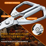 ✨ Ciseaux de cuisine polyvalents - Ciseaux de cuisine en acier inoxydable