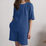 Costume short ample grande taille