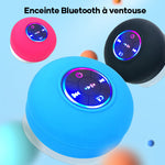 Mini Haut-parleur Bluetooth de douche à ventouse étanche avec lumière Led