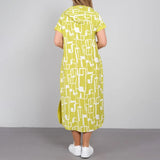 Robe à capuche zippée en patchwork