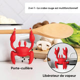 Repose-ustensiles en silicone du Crabe Rouge