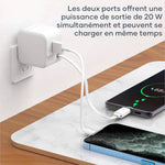 Chargeur à cordon amovible autonome