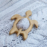 Broche avec Motif Animal en Bois (Clip de Chandail)