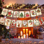 Cartes de Noël à l'Aquarelle Vintage