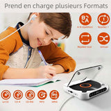 Lecteur CD portable compatible Bluetooth