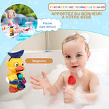 Jouets de bain à roue hydraulique en forme de canard