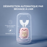 Brosse à dents pour enfants en forme de U de dinosaure