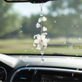 Pendentif Fleur Élégant pour Rétroviseur de Voiture