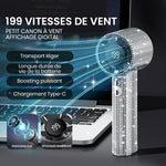 Ventilateur turbo rechargeable de luxe Sakerplus