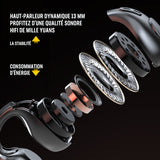 Casque d'écoute Bluetooth à clip à conduction osseuse