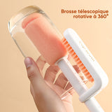 Brosse à Pot Rotative à Deux Têtes