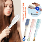 Peigne de massage antistatique autonettoyant